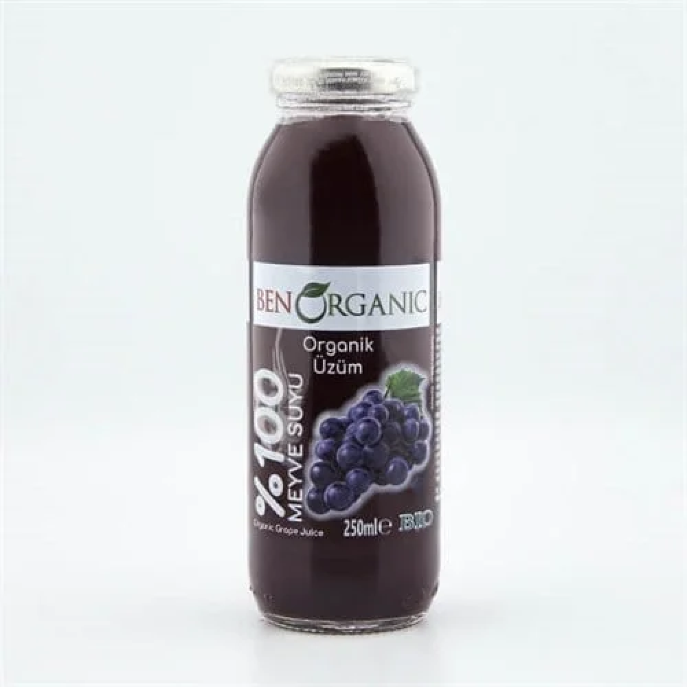 BenOrganic'ten Organik Siyah Üzüm Suyu 250 ml