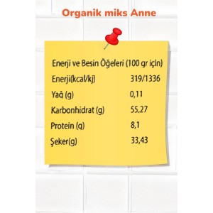 Organik MİKS ANNE 260gr