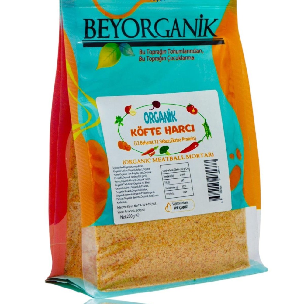 Organik Sebzeli Köfte Harcı (200 gr) (PESTİSİT VE AFLATOKSİN ANALİZLİ)