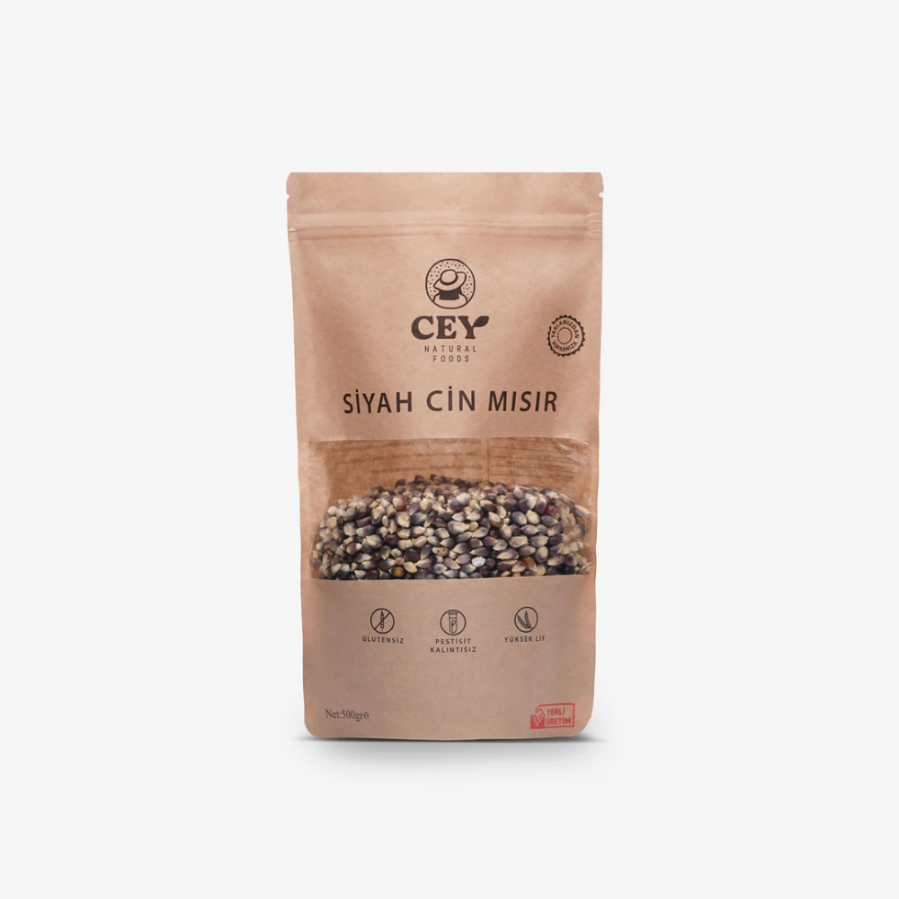 Siyah Cin Mısır 500gr – Glutensiz, katkısız ve sağlıklı doğal siyah mısır