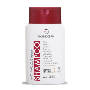 SWISSODERM Doğal İçerikli Dökülme Karşıtı Şampuan Yağlı Saçlar - 300 ml