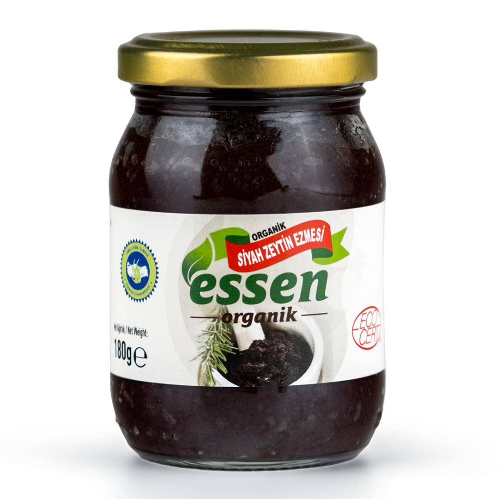 Organik sade zeytin ezmesi 190 cc cam kavanoz, katkısız kahvaltılık