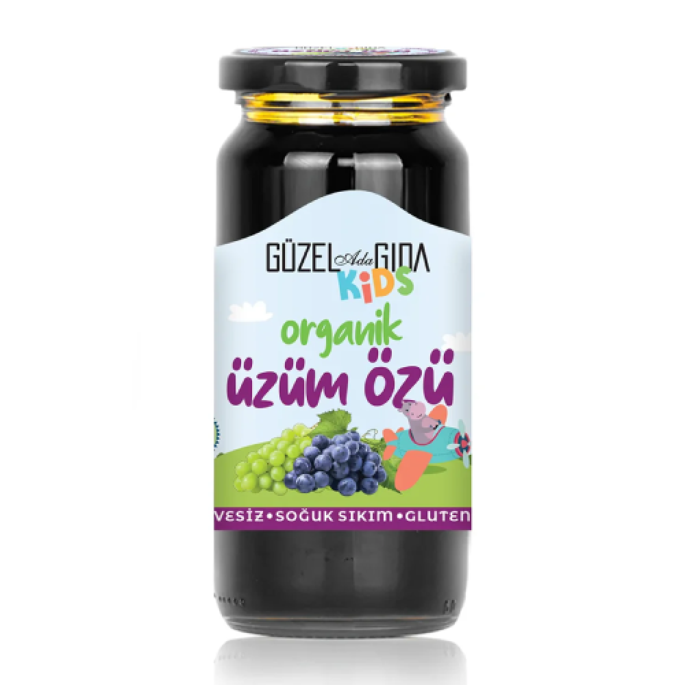 Soğuk sıkım organik üzüm özü 290 gr cam kavanoz