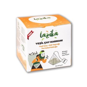 Yeşil Çay Harmanı Portakal Kabuğu, Gül