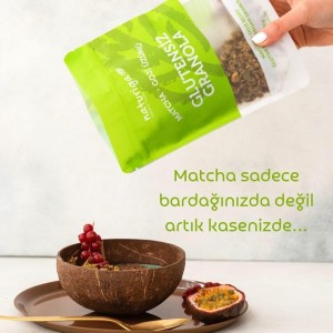 Glutensiz Matcha & Cranberry Granola