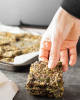 Naturiga unsuz tohum kraker ıspanaklı 40 gr paket, glutensiz tahılsız vegan tohum krakeri