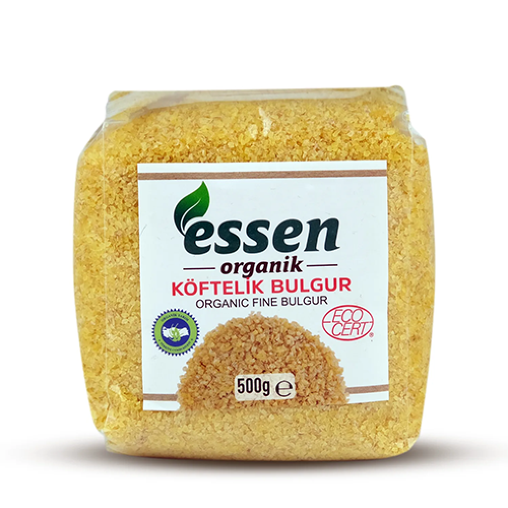 Organik köftelik bulgur 500 gr paket, katkısız ince çekim