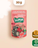 Organik glutensiz vegan çilekli mini küpler 30g atıştırmalık paket