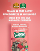 Organik glutensiz vegan çilekli mini küpler 30g atıştırmalık paket