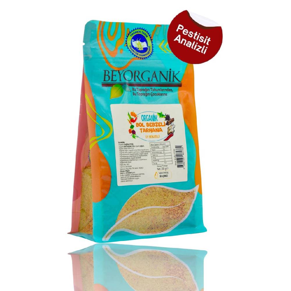 Organik 10 Sebzeli Tarhana (PESTİSİT VE AFLATOKSİN ANALİZLİ) 200gr