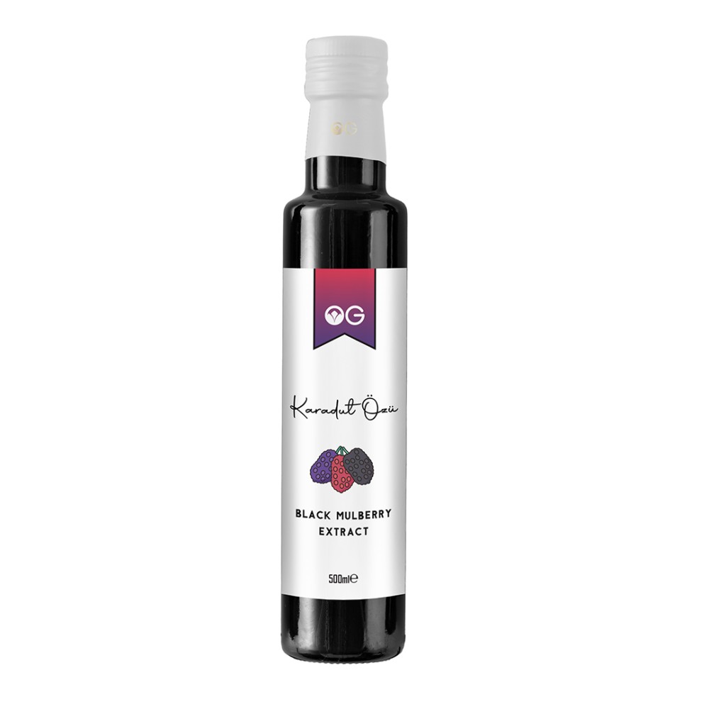 Nisa Organik 500 ML Karadut Özü Cam Şişe