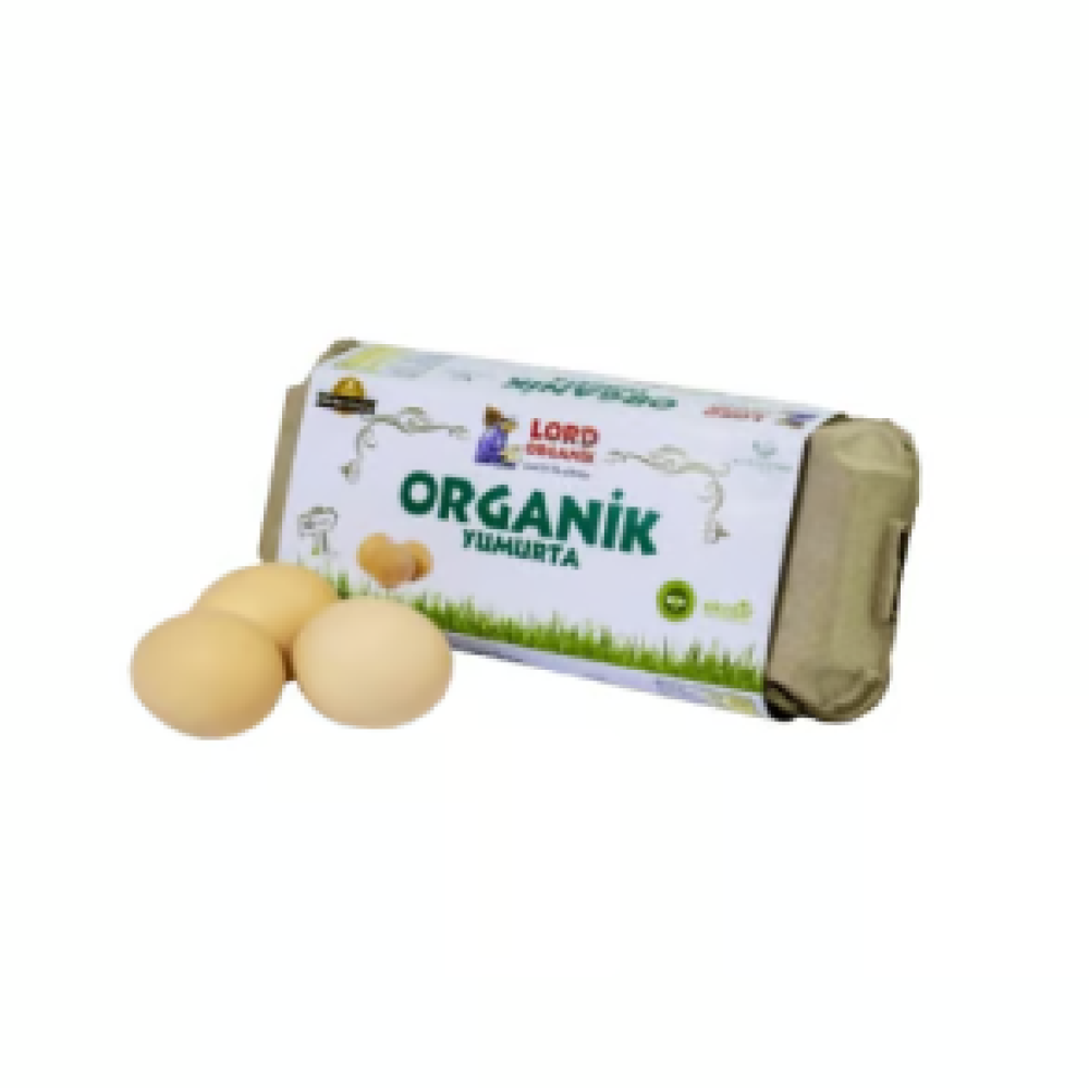 Lord organik yumurta paketi, sertifikalı doğal gezen tavuk yumurtası, organik kahvaltılık