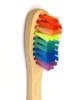Humble Brush Gökkuşağı Yetişkin Medium Doğada Çözünür Bambu Diş Fırçası