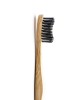 Humble Brush Siyah Yumuşak Yetişkin Diş Fırçası Doğada Çözünür Bambu Saplı