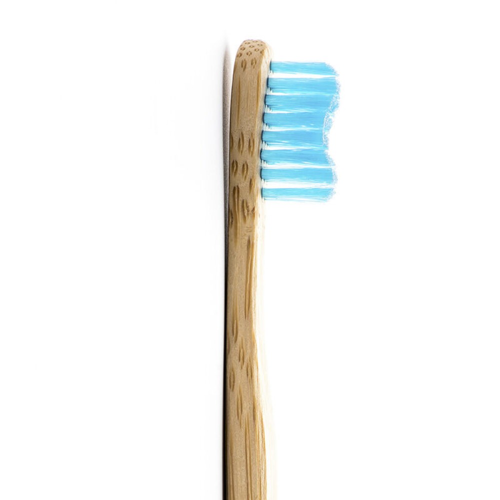 Humble Brush Mavi Yumuşak Çocuk Diş Fırçası Doğada Çözünür Bambu Saplı