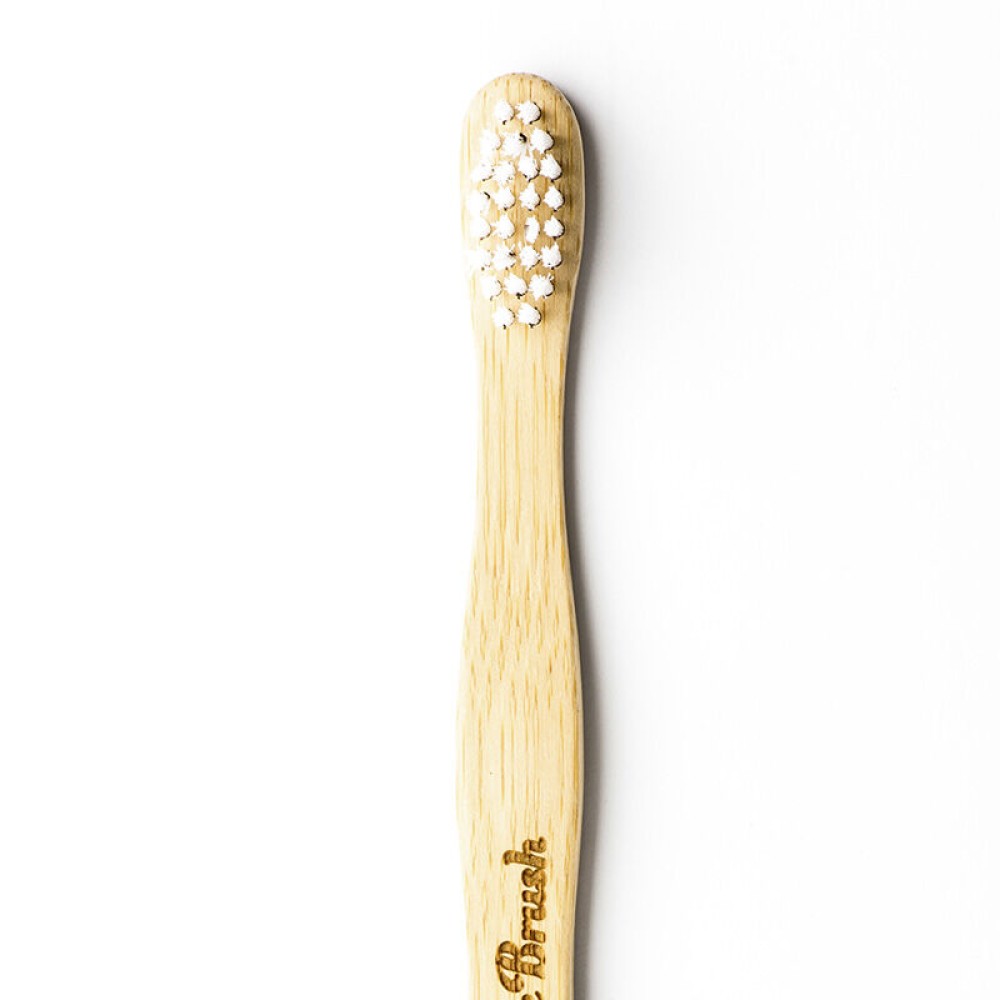 Humble Brush Beyaz Yumuşak Çocuk Diş Fırçası Doğada Çözünür Bambu Saplı