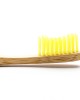 Humble Brush Sarı Yumuşak Yetişkin Diş Fırçası Doğada Çözünür Bambu Saplı