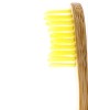 Humble Brush Sarı Yumuşak Yetişkin Diş Fırçası Doğada Çözünür Bambu Saplı