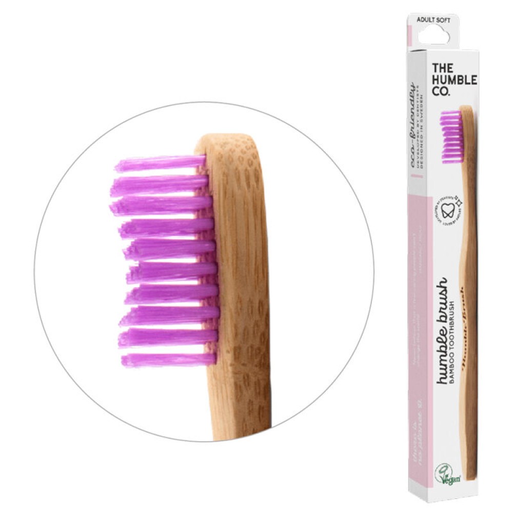 Humble Brush Ultra Soft Mor Ekstra Yumuşak Bambu Diş Fırçası