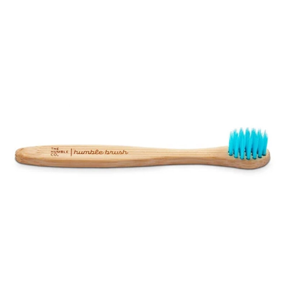 The Humble Co. Mavi Baby Ultra Soft Bebek Diş Fırçası Doğal Bambu Saplı