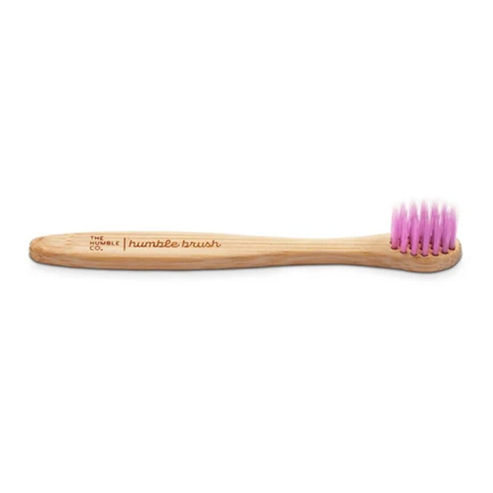 The Humble Co. Pembe Baby Ultra Soft Bebek Diş Fırçası Doğal Bambu Saplı