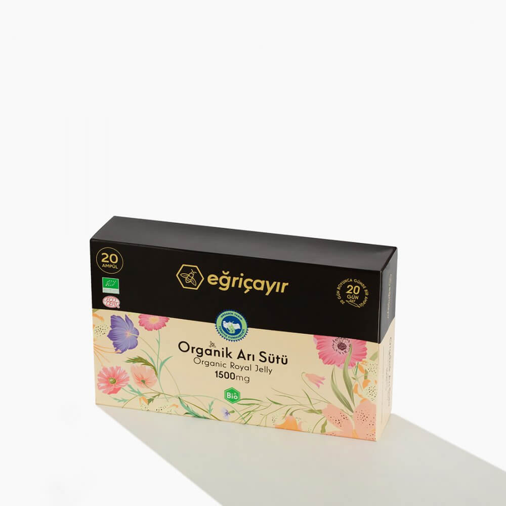 organik arı sütü ampul 20x1500mg doğal bağışıklık destekleyici