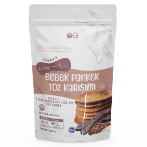 Keçiboynuzu Unlu Bebek Pankek Toz Karışımı 300 Gr +8 Ay