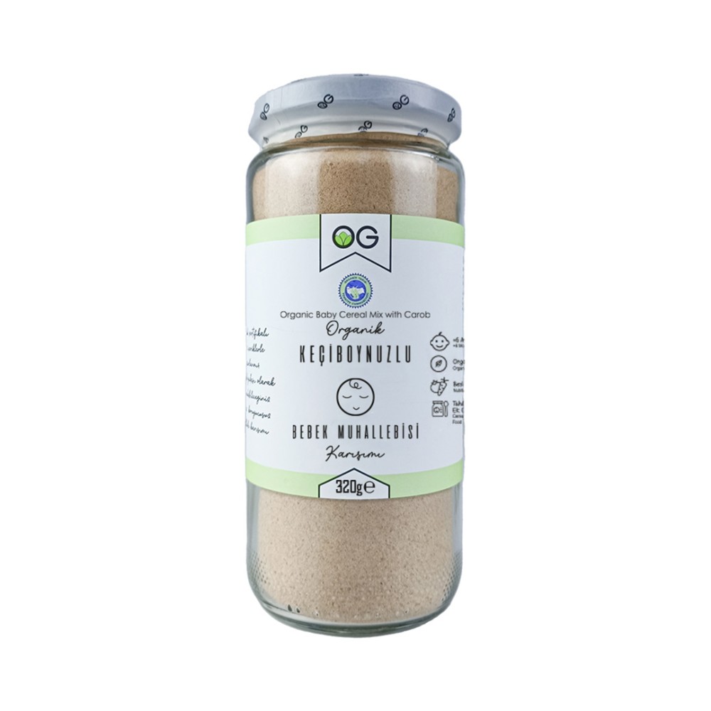 Nisa Organik 320 GR Organik Keçiboynuzlu Bebek Muhallebisi Toz Karışım