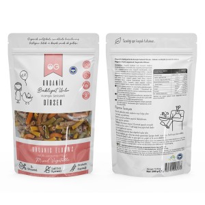 Karışık Sebzeli Bakliyat Unlu Dirsek Makarna 200 Gr +8 Ay