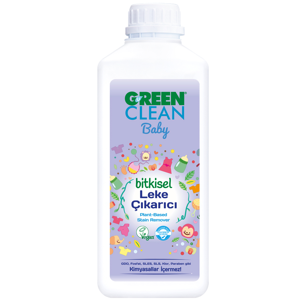 U Green Clean Baby 1000 ML Bitkisel ve Doğal Leke Çıkarıcı Şişesi