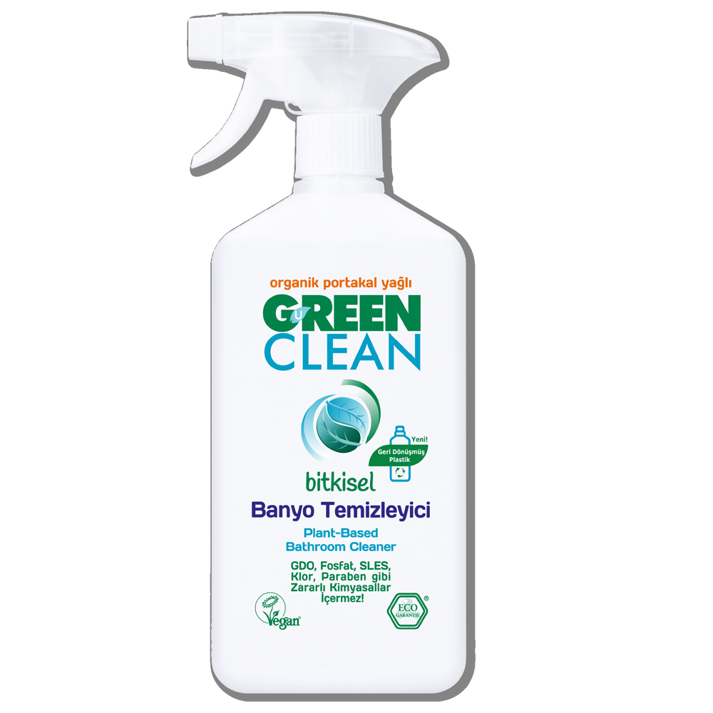 U Green Clean 500 ML Organik Portakal Yağlı Bitkisel Banyo ve Kireç Temizleyici Sprey