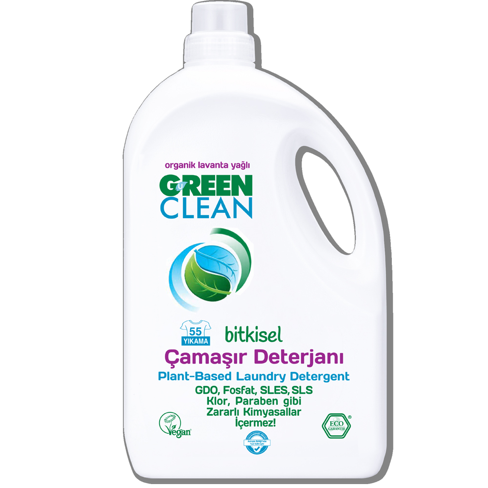 U Green Clean 2750 ML Organik Lavanta Yağlı Bitkisel Çamaşır Deterjanı Şişesi