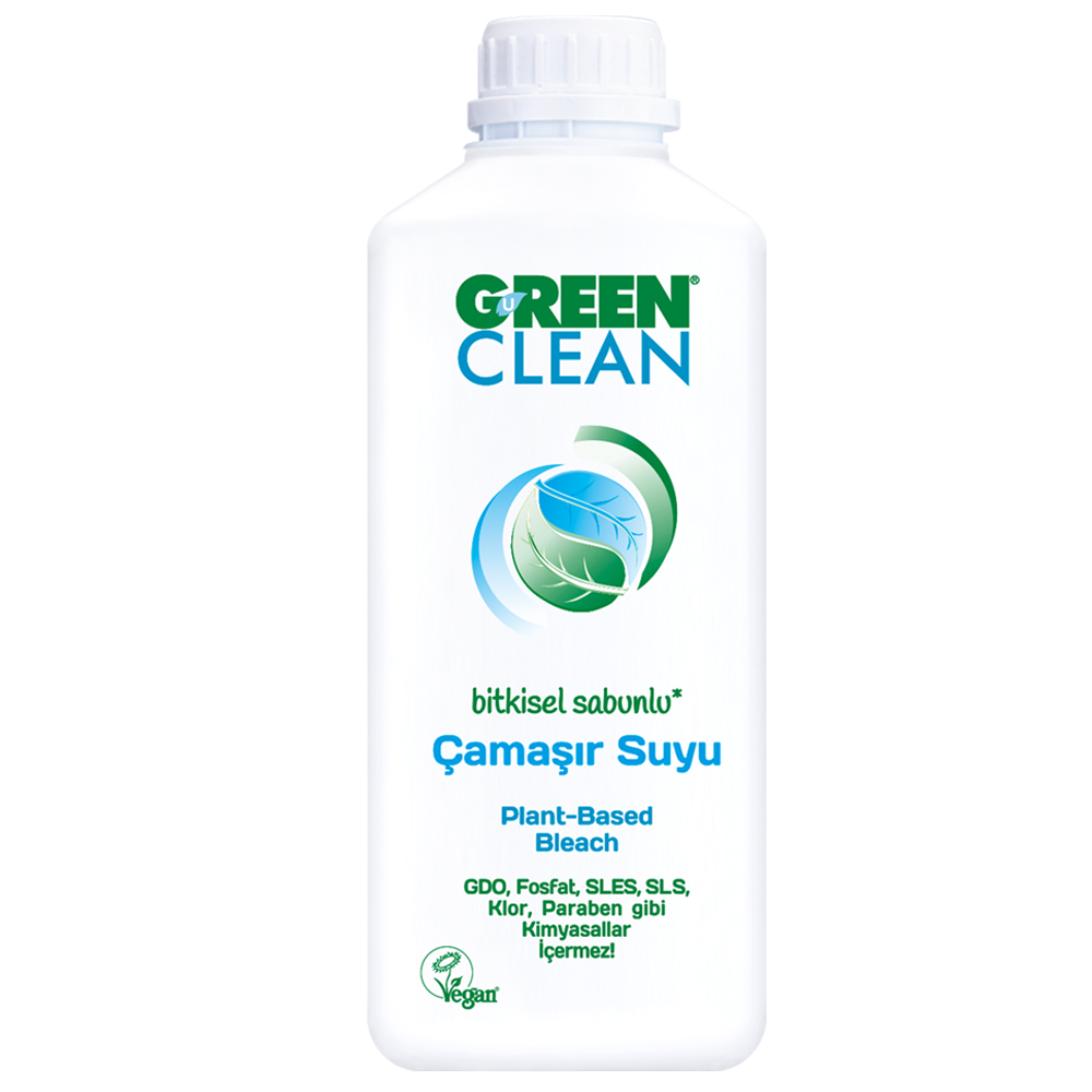 U Green Clean 1000 ML Bitkisel Sabunlu Çamaşır Suyu Şişesi