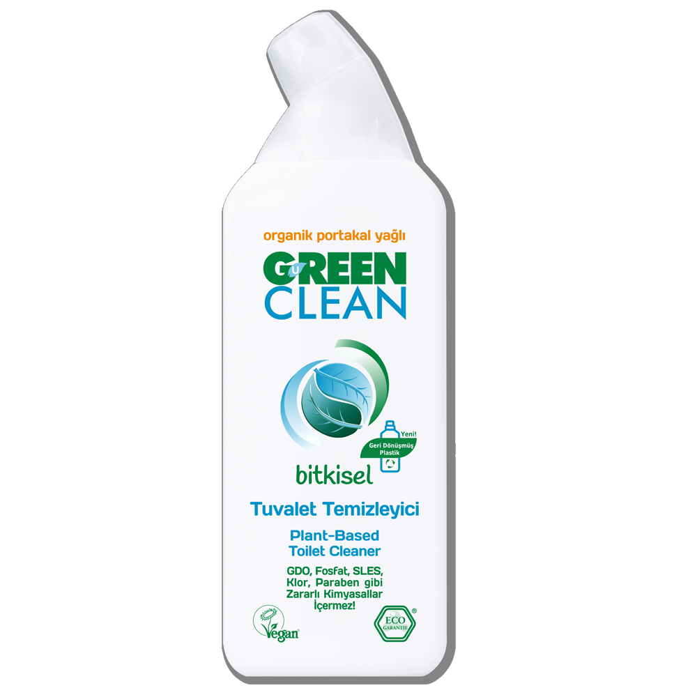 U Green Clean 750 ML Organik Portakal Yağlı Bitkisel Tuvalet Temizleyici Şişesi