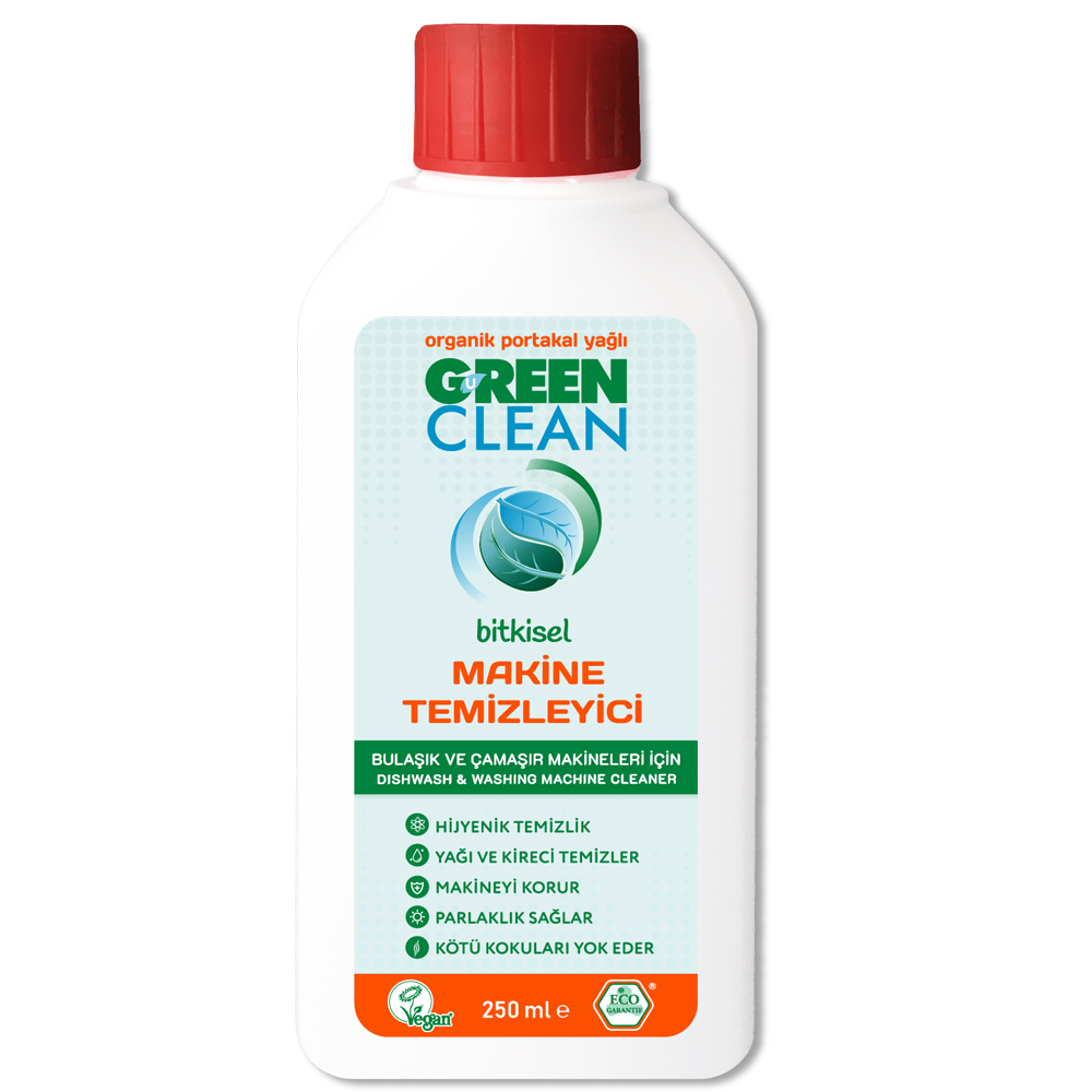 U Green Clean 250 ML Bulaşık ve Çamaşır Makinesi Temizleyici Şişesi