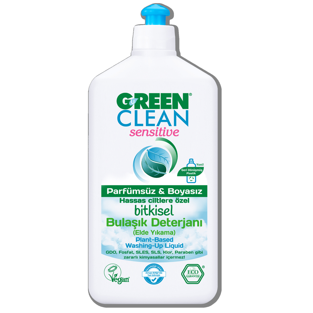 U Green Clean 500 ML Sensitive Bitkisel Elde Bulaşık Deterjanı