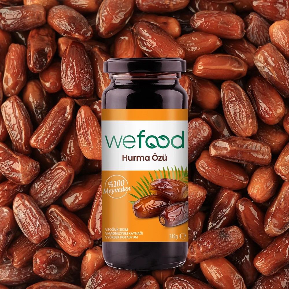 Nisa Organik Wefood Hurma Özü 315gr Soğuk Sıkım Cam Şişe