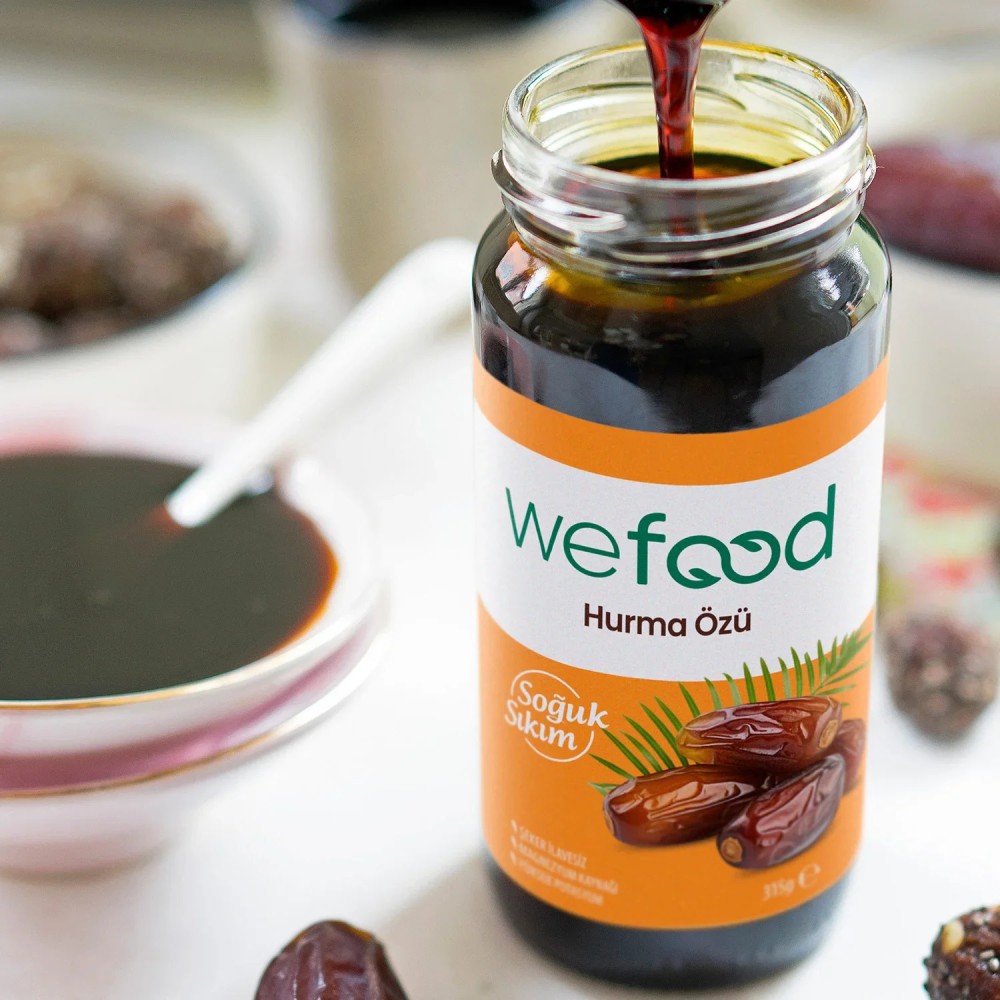Nisa Organik Wefood Hurma Özü 315gr Soğuk Sıkım Cam Şişe