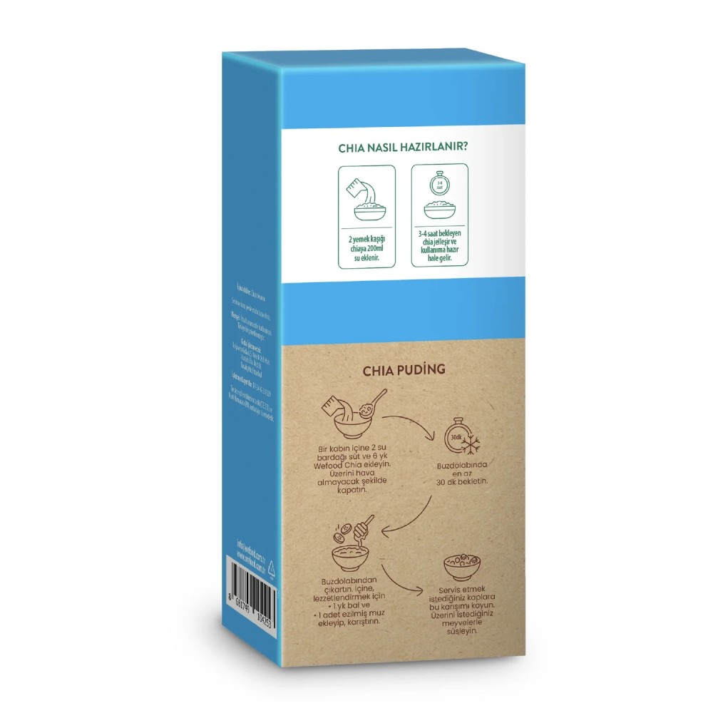 Wefood 300 GR Siyah Chia Tohumu Ambalajı