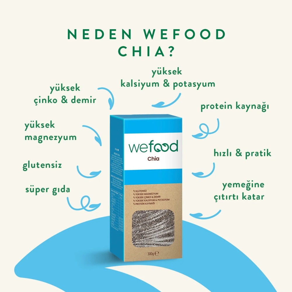 Wefood 300 GR Siyah Chia Tohumu Ambalajı