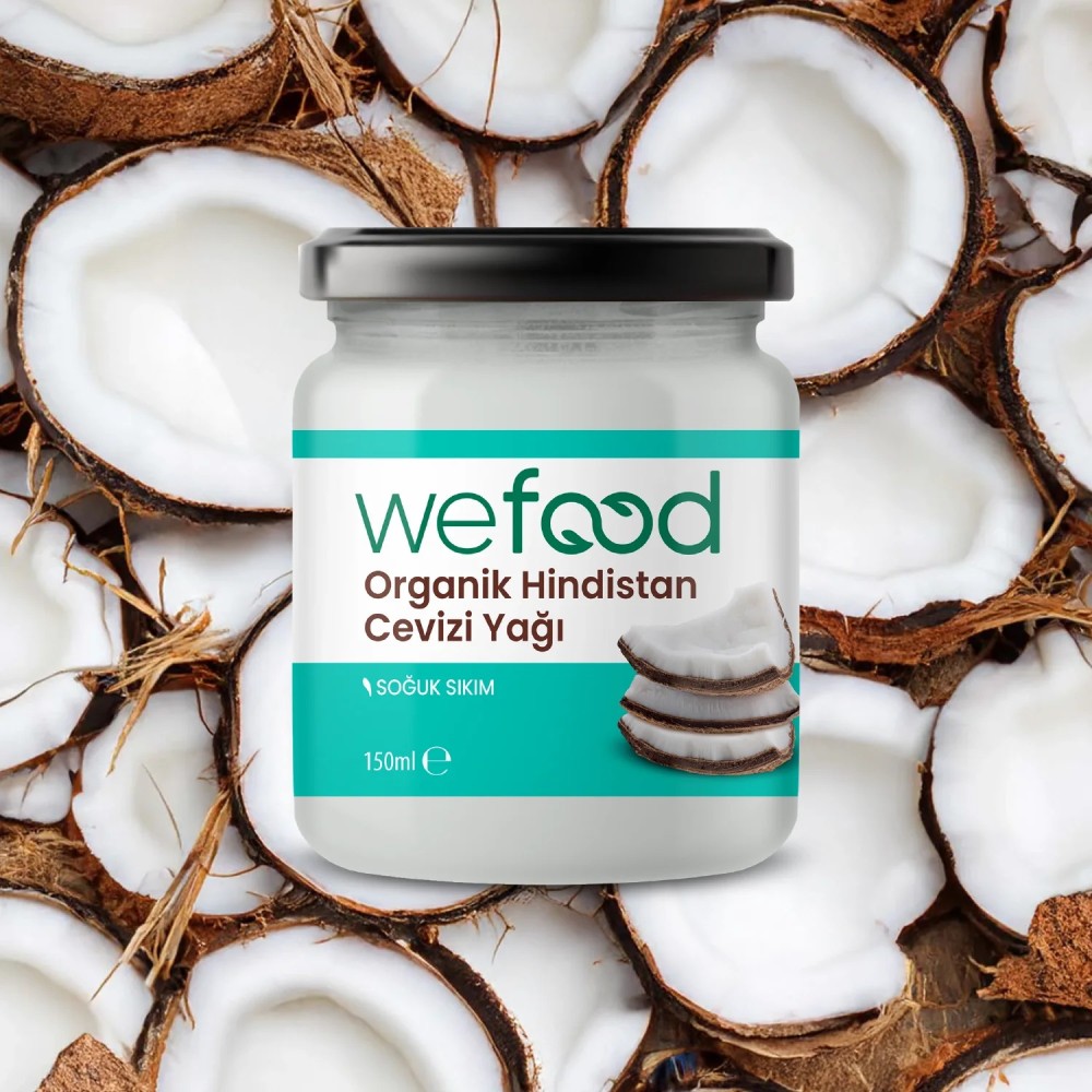 Nisa Organik Wefood Organik Hindistan Cevizi Yağı 150ml Cam Kavanoz