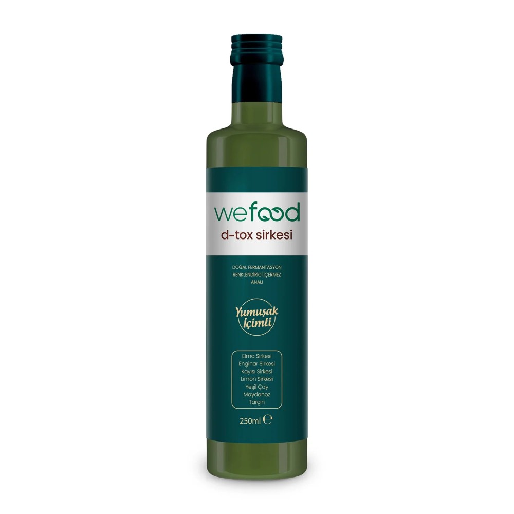 Wefood 250 ML Koyu Cam Şişede D-tox Sirkesi Karışımı