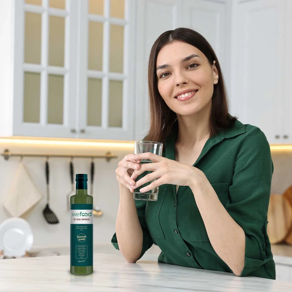 Wefood 250 ML Koyu Cam Şişede D-tox Sirkesi Karışımı