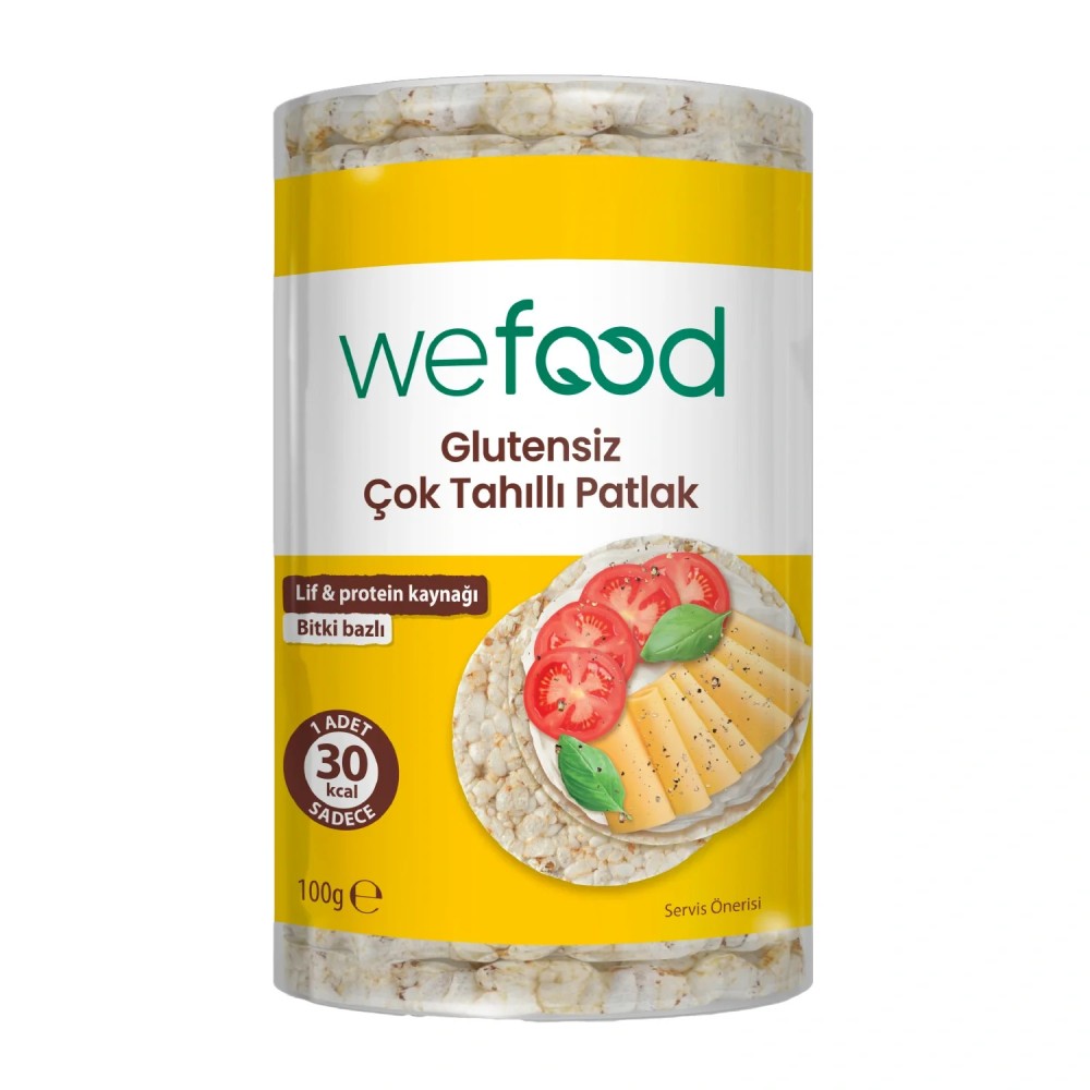 Wefood 100 GR Glutensiz Çok Tahıllı Patlak Paketi