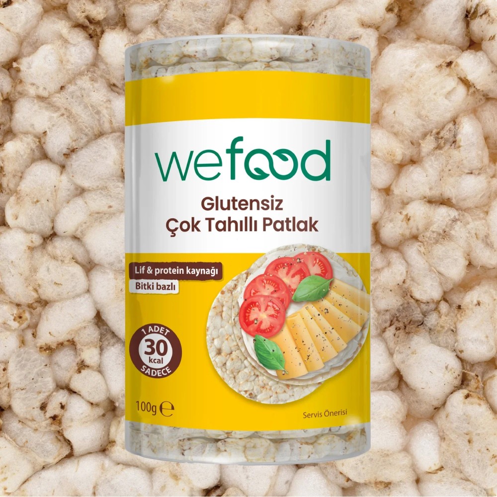 Wefood 100 GR Glutensiz Çok Tahıllı Patlak Paketi