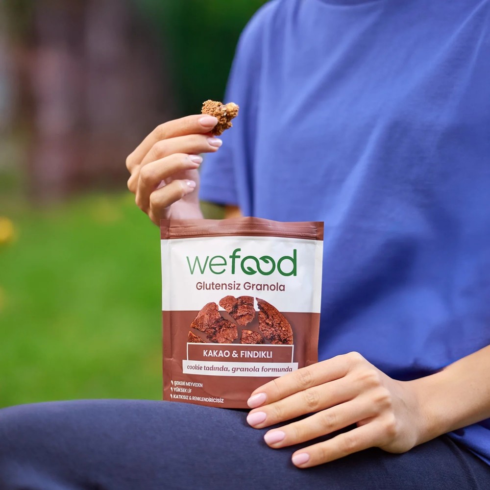Wefood 60 GR Glutensiz Kakao ve Fındıklı Granola Bites Paketi