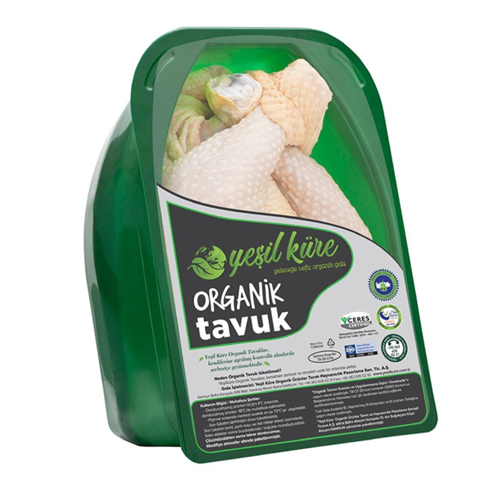 Yeşilküre Organik Bütün Tavuk Hijyenik Paket Görseli